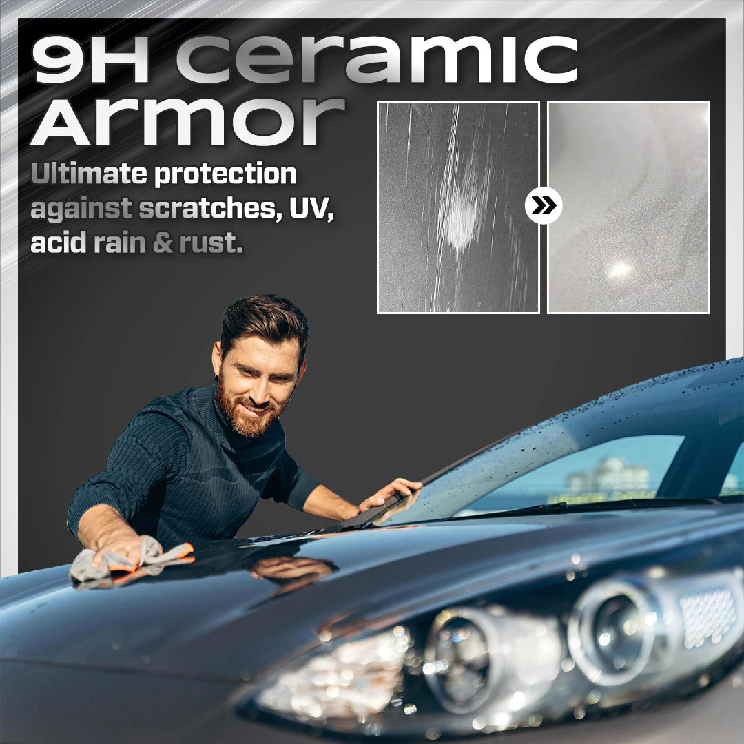 GlossArmor – Titanium Ceramic Wax Cream for 9H Mirror Shine & Scratch Filling