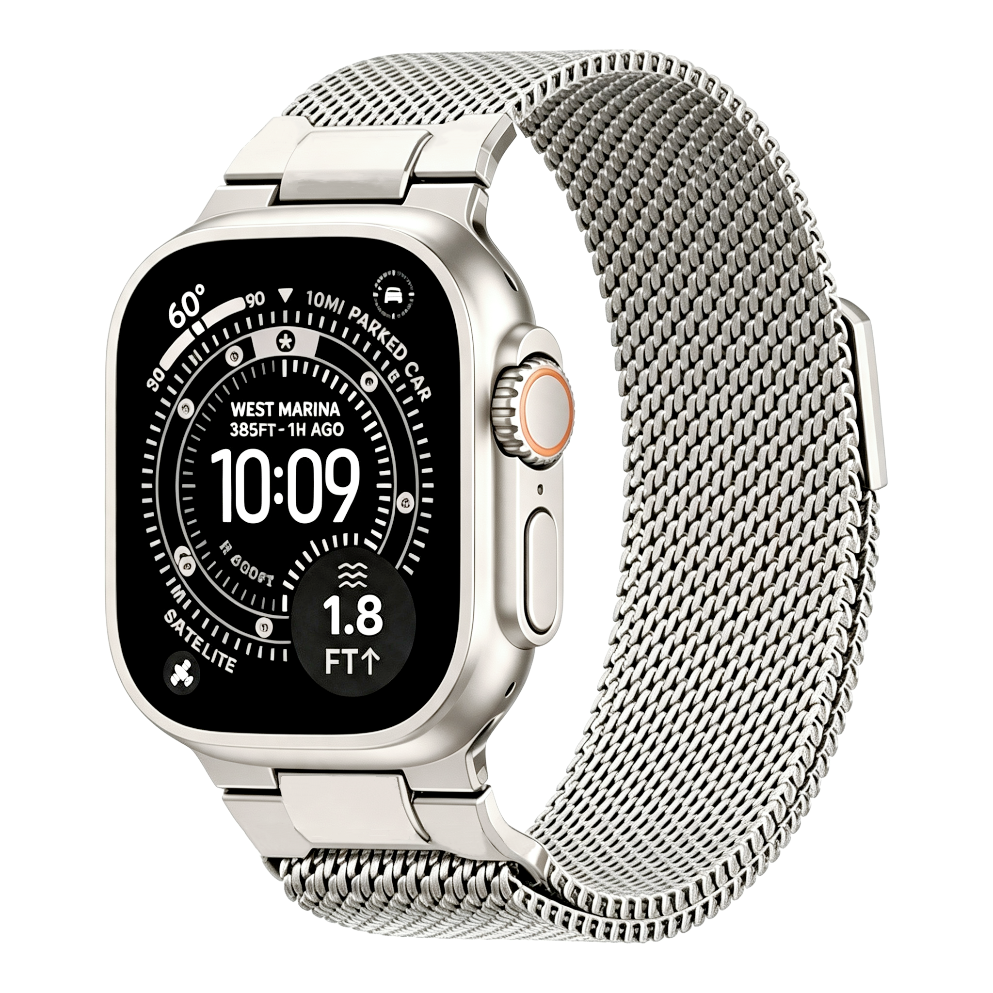 MechaMesh – Magnetic Milanese Loop Band for Apple Watch