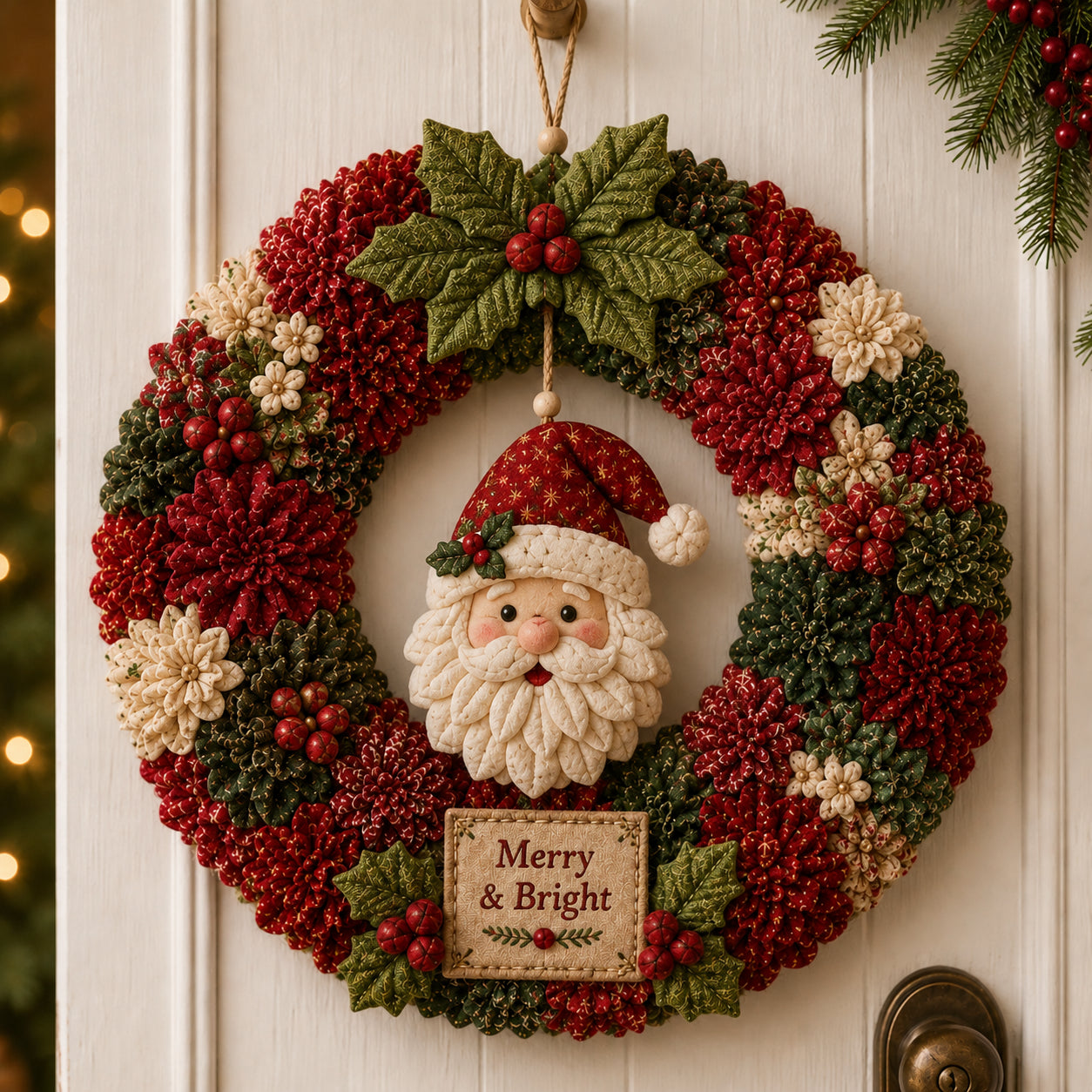 PokeBloom – 🔥🔥🎄 3D Fabric Poke Wreath DIY Kit