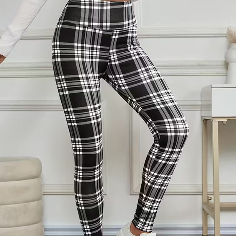 PlaidHug – 🔥🔥 High-Elasticity Slim Fit Warm Plaid Leggings for Women