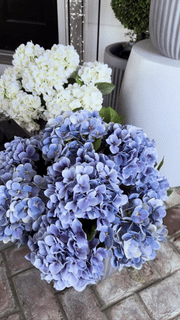 PorchBloom – 🔥🔥 Artificial Outdoor Hydrangea Flowers, UV-Resistant, Waterproof & Windproof