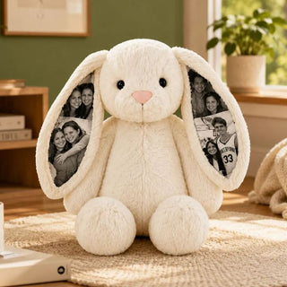 EarMemories – Custom Photo Bunny Plush with Hidden Picture Ears