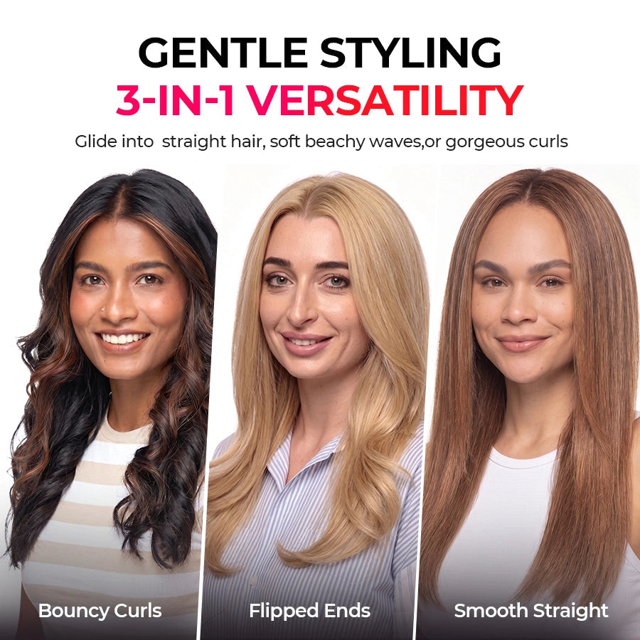 HoloGlide – 2-in-1 Light-Care Hair Straightener and Curler