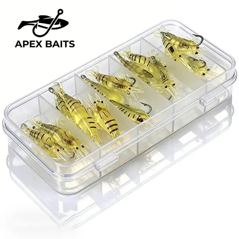 🦐 ShrimpSnap – 1.5-Inch (3.8 cm) Realistic Soft Fishing Lures