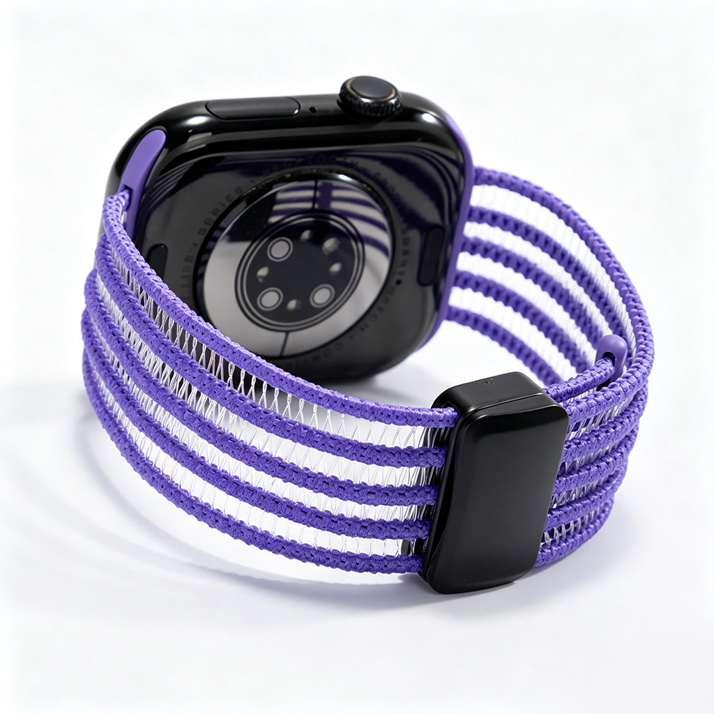 AiryWeave – Breathable Fishnet Silk Band for Apple Watch