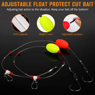 ⭐🎣 SurfSnare – Pre-Tied Saltwater Fish Finder Surf Fishing Rigs (6 Pack)
