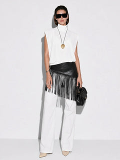 FringeMotion – Davina Tiered Fringe Skirt