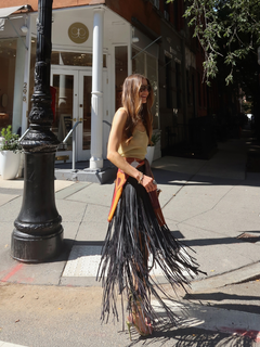 FringeMotion – Davina Tiered Fringe Skirt