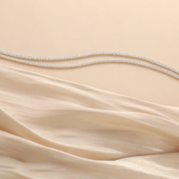 SparkleStep – Minimalist Layered Shiny Anklet for Women