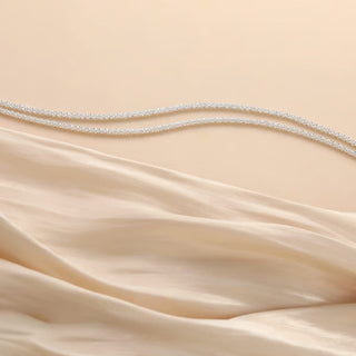 SparkleStep – Minimalist Layered Shiny Anklet for Women