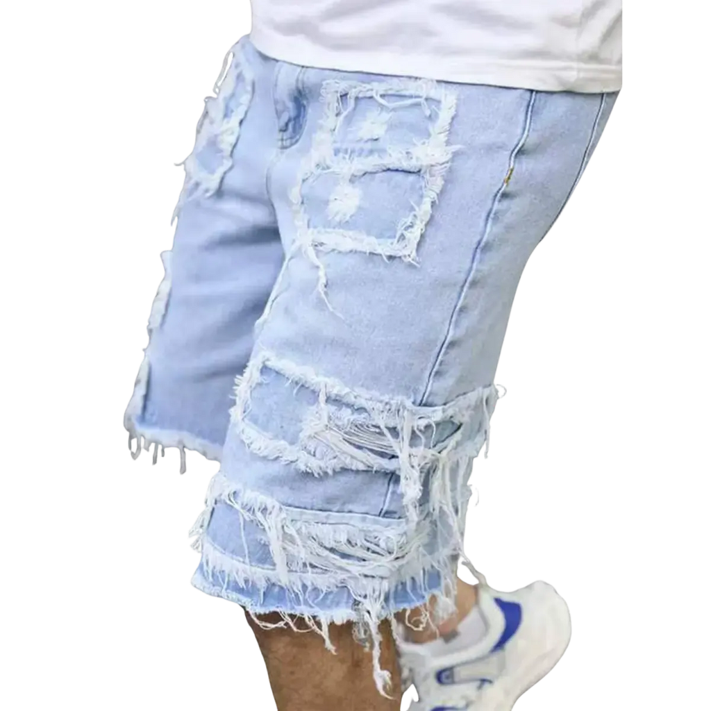 ⚡FrayDenim – Raw Hem Denim Shorts with Rips
