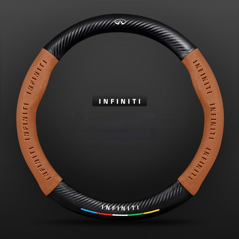 SuedeGrip – Carbon Fiber Suede Steering Wheel Cover, Anti-Slip & Wear-Resistant
