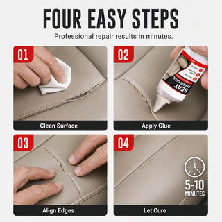 SeatSeal – 🚗 Quick-Dry Leather & Vinyl Repair Glue with Precision Nozzle