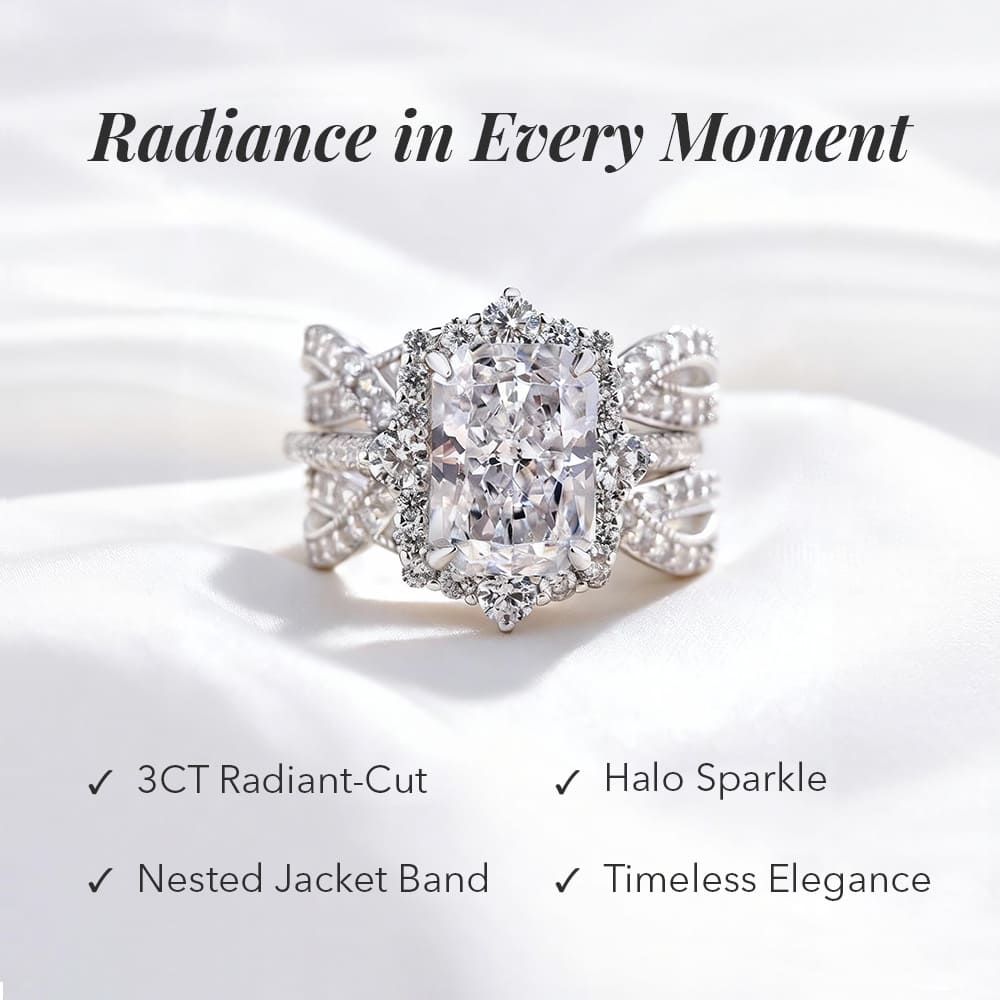 DynamiteRadiance – 2-in-1 Silver Ring Set