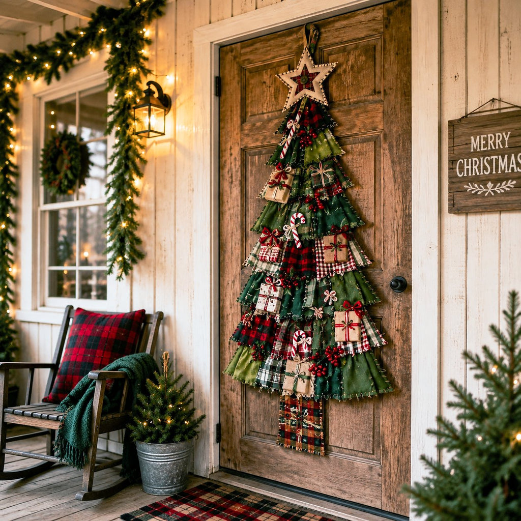 PatchworkWelcome – Beginner-Friendly Oversized DIY Tree Door Hanging Kit