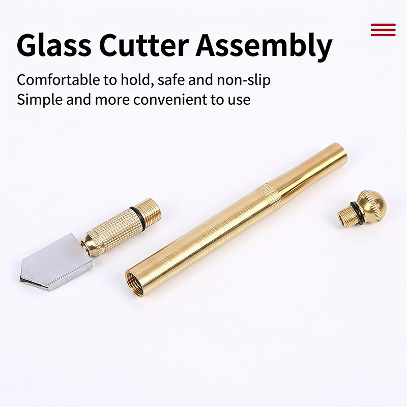 GlassGlide – Diamond Head Glass Cutter for 3–15mm Glass & Mirrors, Heavy-Duty Steel Blade🛠️