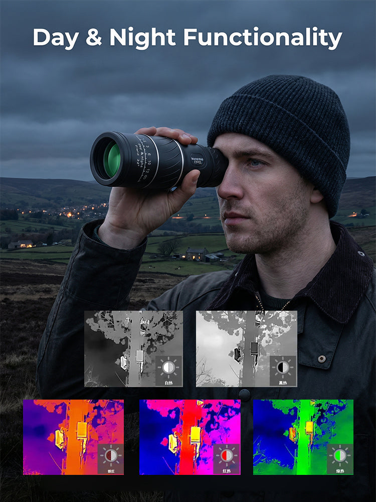 TrailSight – 16x52 HD Monocular, IPX5 Waterproof & Fog-Proof🧭🔭
