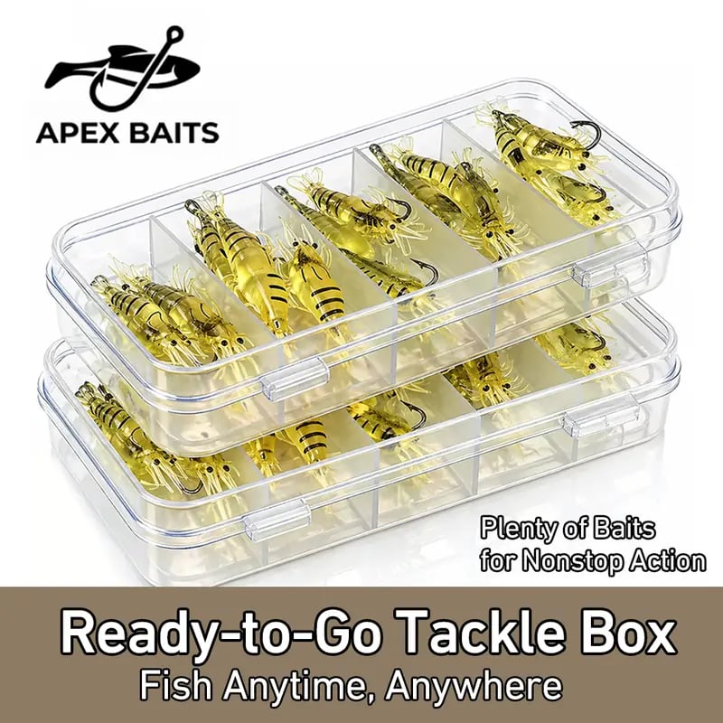 🦐 ShrimpSnap – 1.5-Inch (3.8 cm) Realistic Soft Fishing Lures