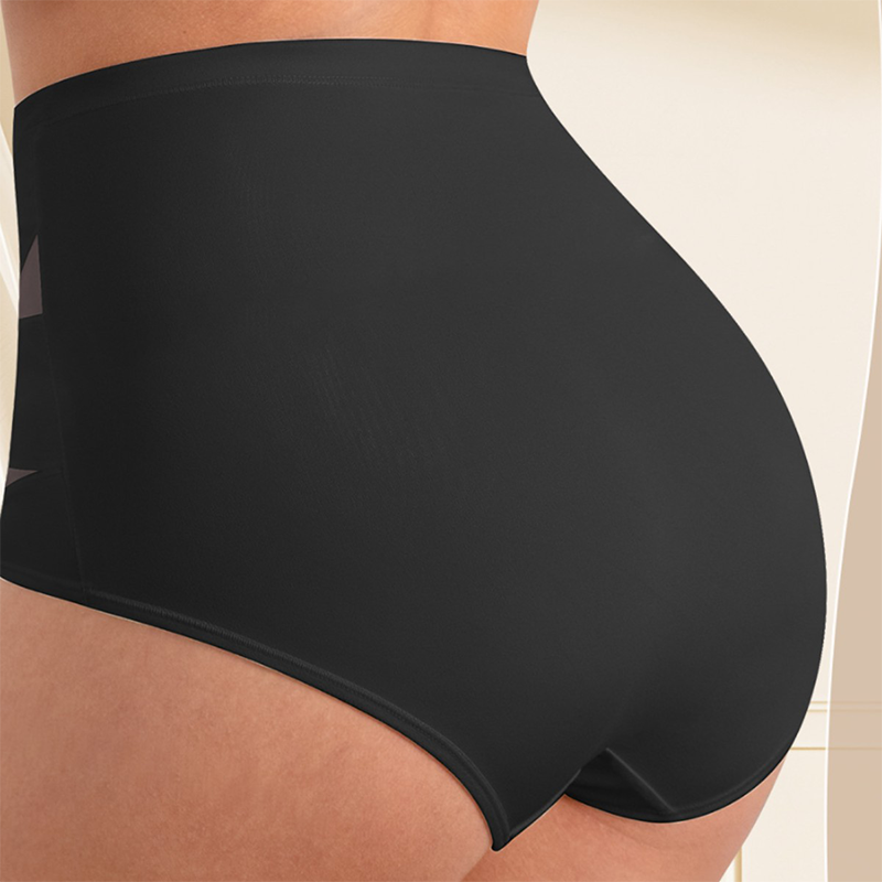 CrossSculpt Briefs – High-Waist Cross Tummy Control Panties, Plus-Size Multi-Pack