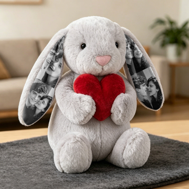 EarMemories – Custom Photo Bunny Plush with Hidden Picture Ears