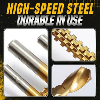 SerraBit – 🔥 ⚡ 6-Piece Titanium Serrated Drill Bit Set
