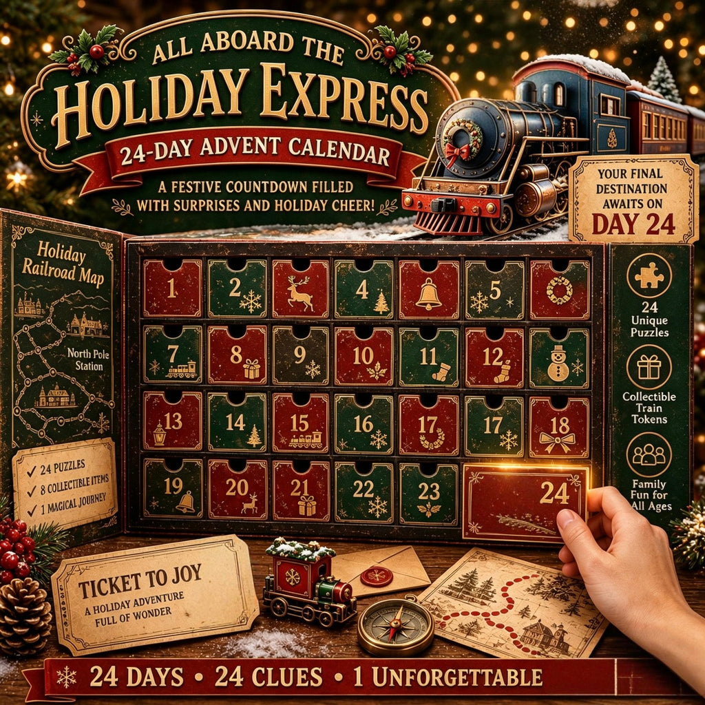 ⏳🎄🔎 ClueQuest – 24-Day Mystery Adventure Advent Calendar