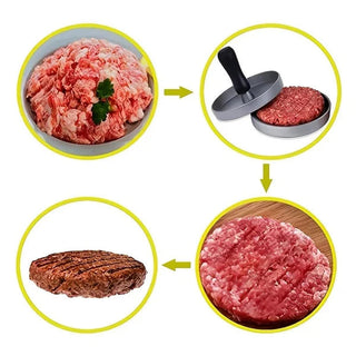 PattyPro – Stainless Steel Burger Patty Press for Uniform Burgers Every Time
