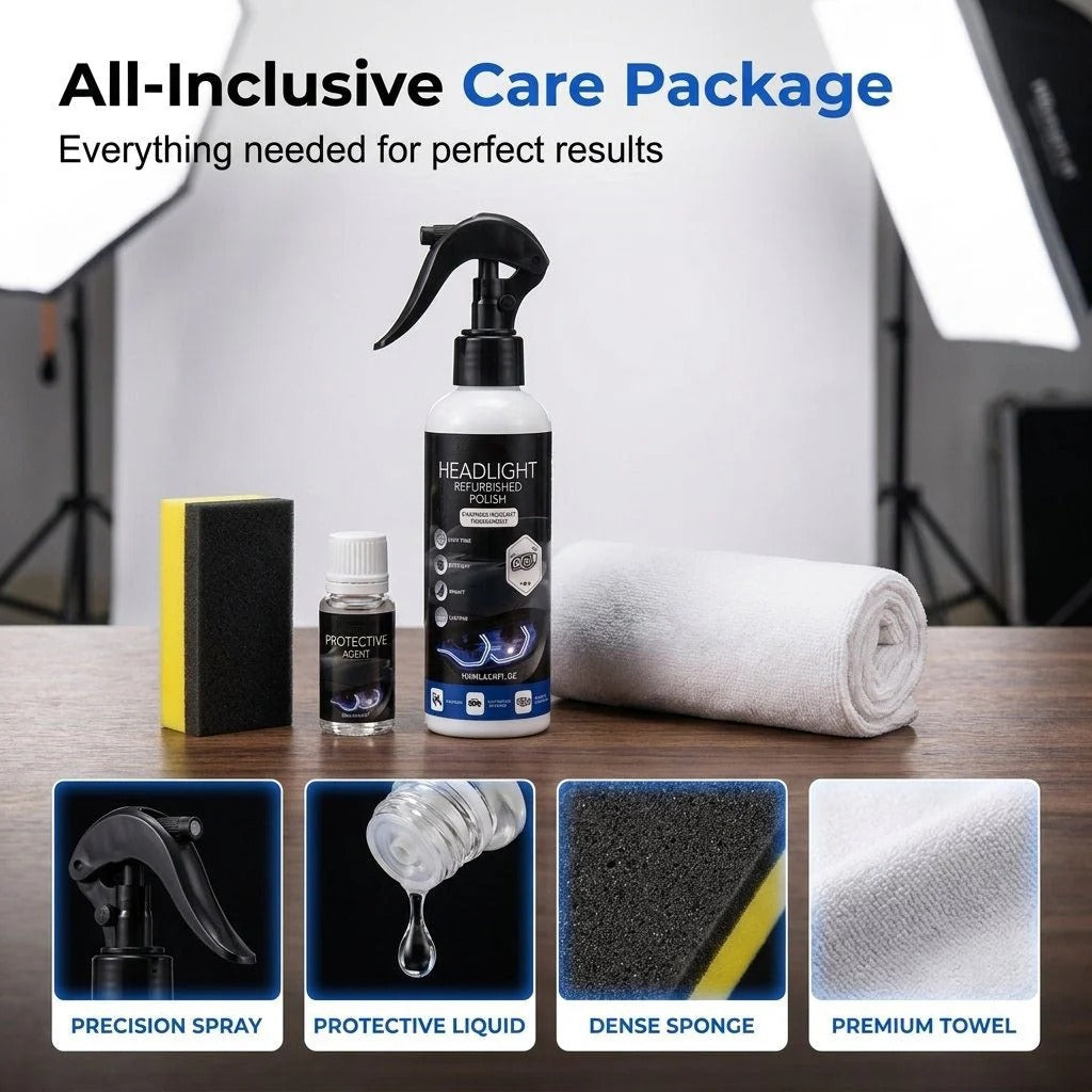 ClearBeam Headlight Restorer – Oxidation & Yellowing Removal Polish Kit