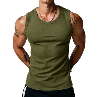 RibFlex – 💝💝 Men's Wide Strap Ribbed Tank Top