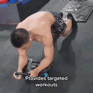 CoreRebound – Four-Wheel Smart Ab Roller with Automatic Rebound & Elbow Support