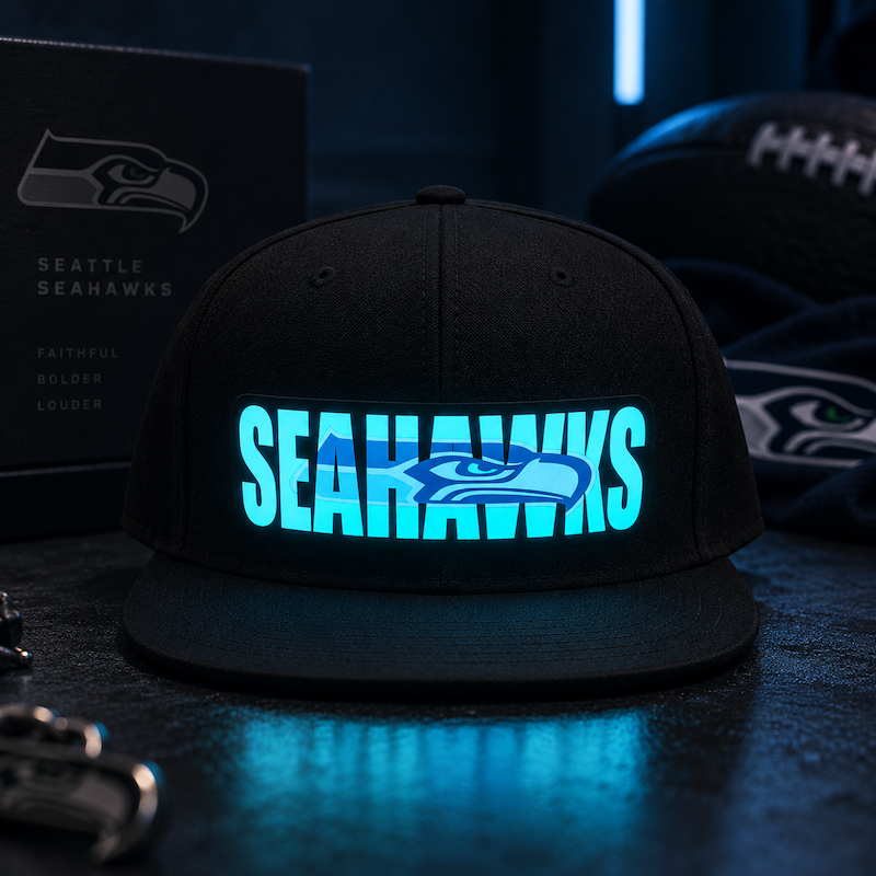 GameGlow – Football Fan LED Light-Up Snapback Cap