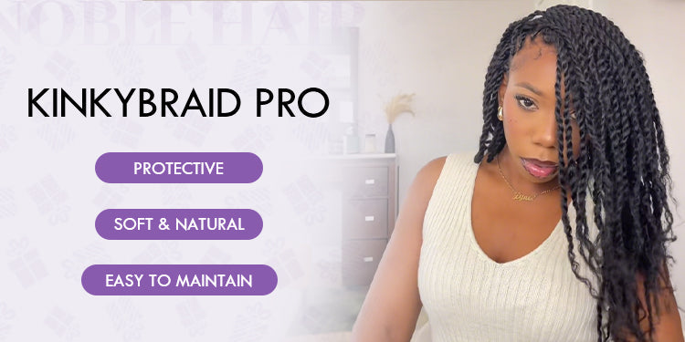 KinkyBlend – Afro Kinky Synthetic Braiding Hair Extensions