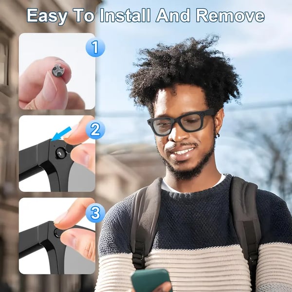 😎 LED Light Blocking Stickers for Smart Glasses – Discreet Privacy Cover