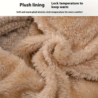 CozyHood – 💥🎁 Plush-Lined Knit Hooded Balaclava with Built-In Scarf