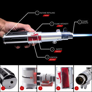 SaberFlame – Lightsaber-Style Refillable Butane Torch Lighter