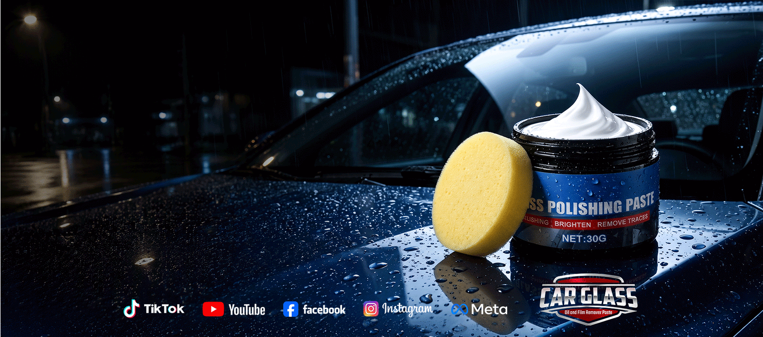 🔥GlassClarity – Car Glass Oil Film Remover & Rain-Repelling Paste🚗