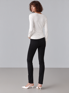 CallidaDrape – Ruched Two-Piece Wrap Top Set with Built-In Bra