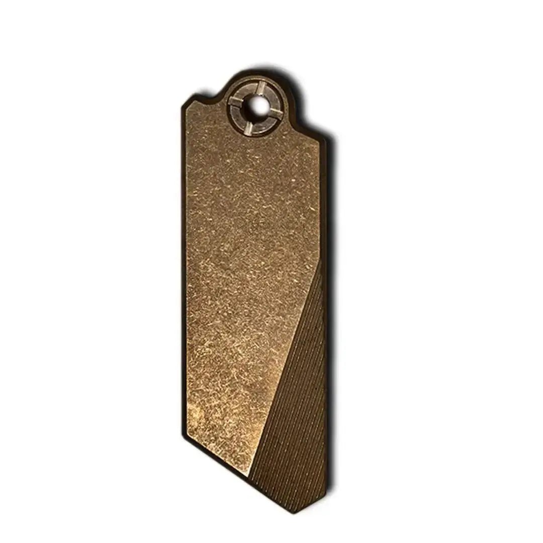 GlideCut – G9 Titanium & Brass Gravity Utility Knife