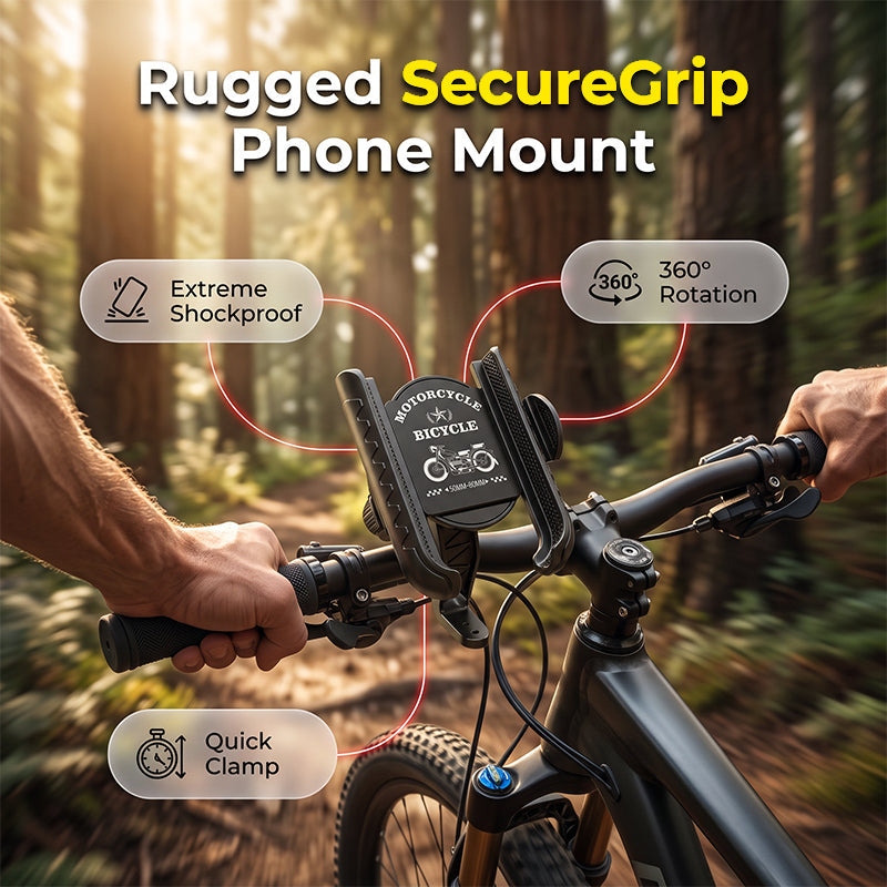 LockRide – Quick-Release Bike Phone Mount with Secure Lock👍