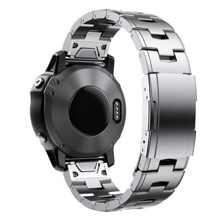 TitanLink – Luxe Titanium Link Band for Garmin QuickFit 22/26mm