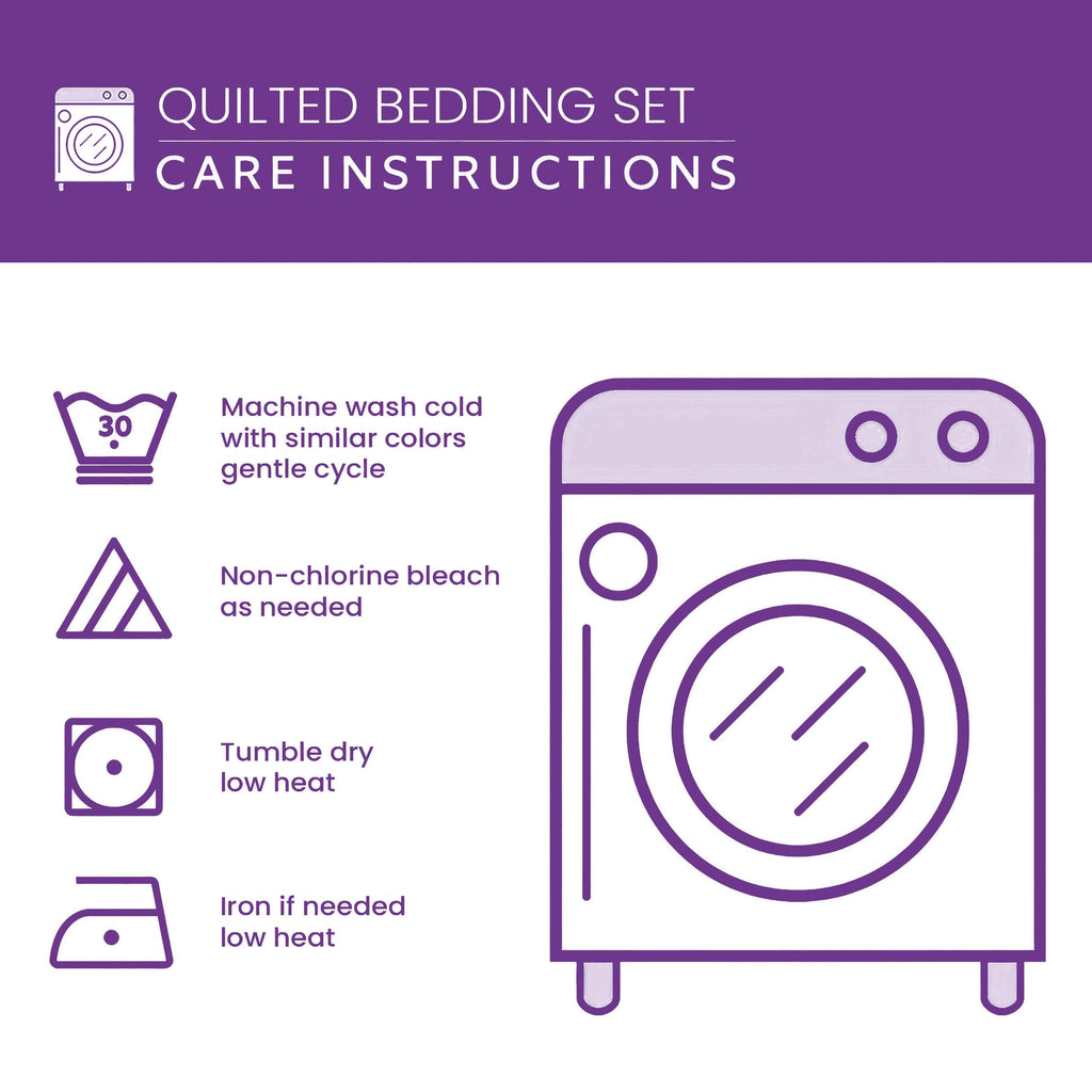GraceQuilt – Surrounded By His Grace 3-Piece Quilted Bedding Set