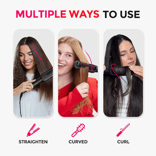SilkFlip – 2-in-1 Hair Straightening Comb & Flat Iron