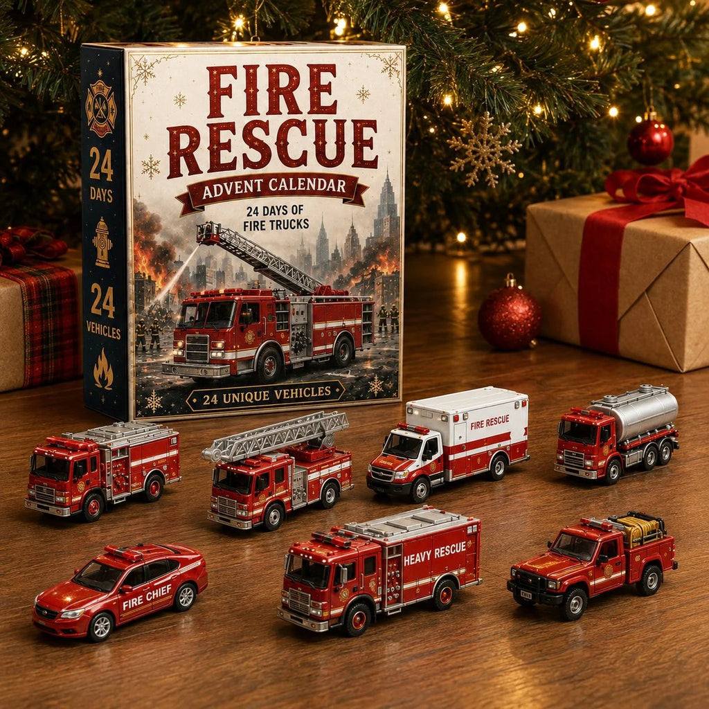 FleetCountdown – 24-Day Toy Vehicle Advent Calendar in Four Themed Fleets