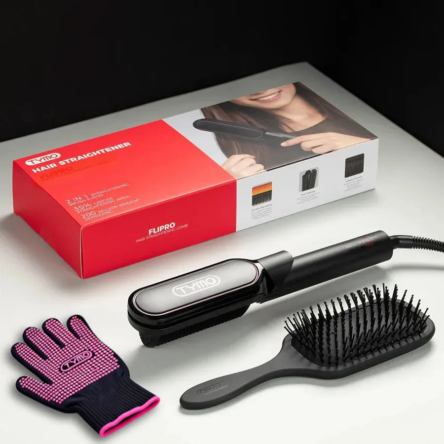 SilkFlip – 2-in-1 Hair Straightening Comb & Flat Iron