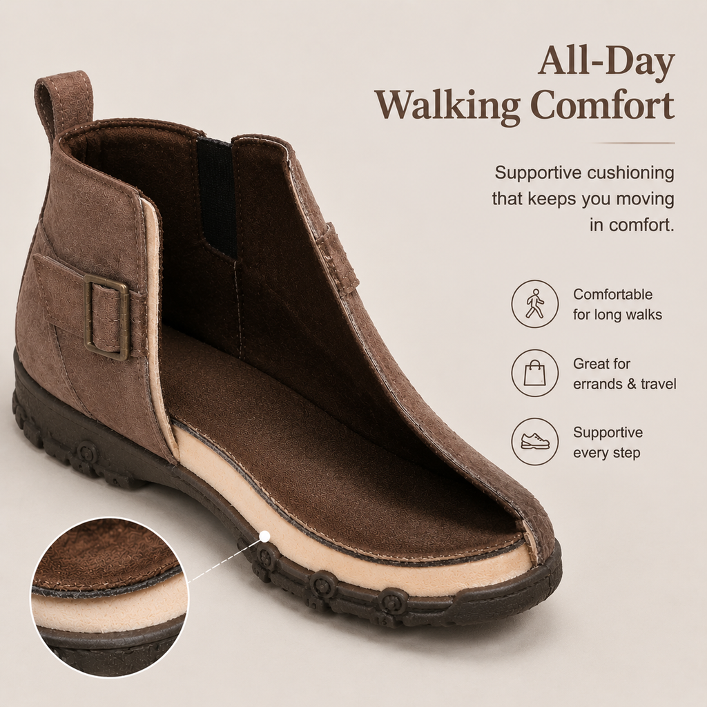 SuedeEase – Women’s Soft Suede-Like Comfort Ankle Boots