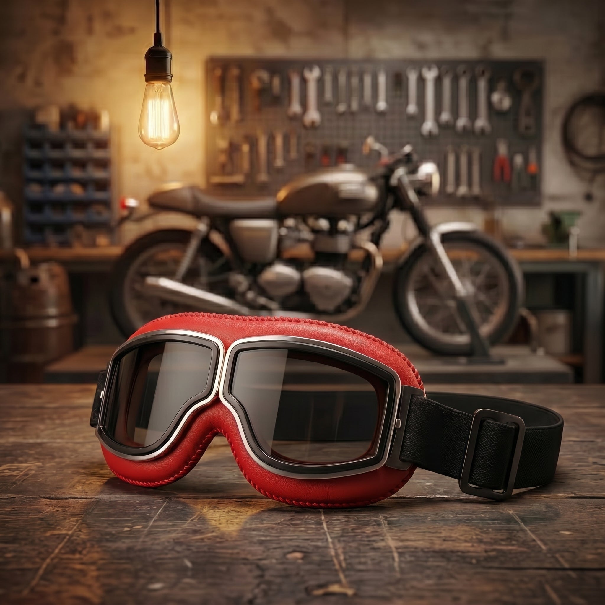 🔥 RetroRide – OTG Vintage Motorcycle Goggles (Fits Over Glasses)