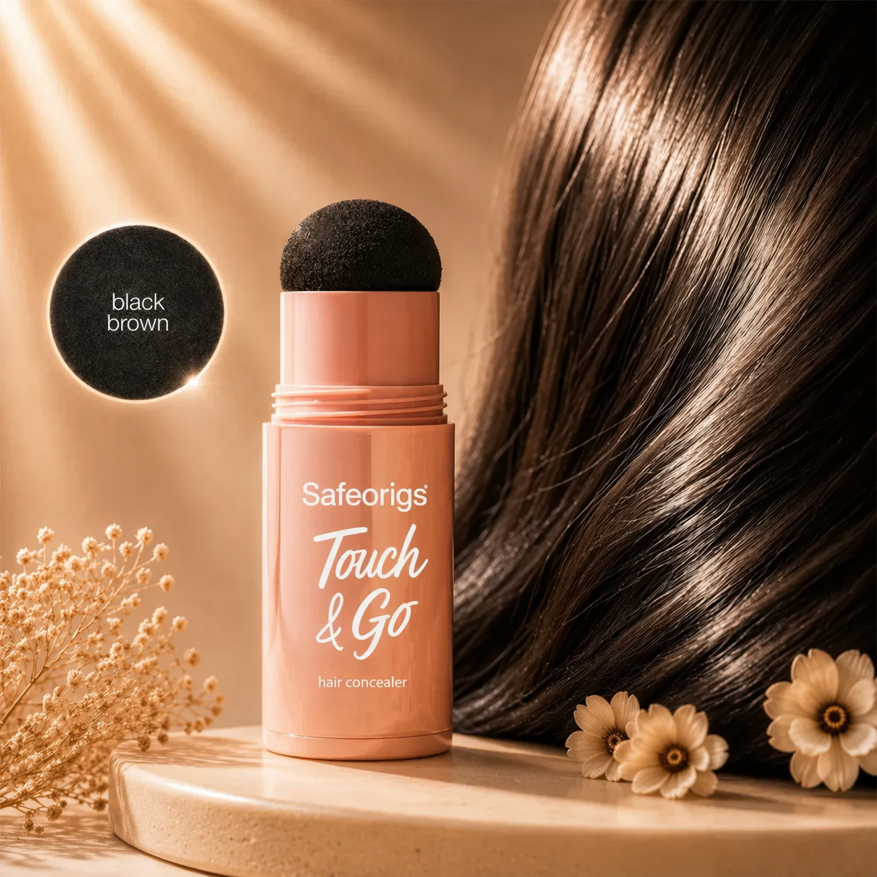 RootSwipe – Waterproof Hair Concealer Stick for Gray Roots & Thinning Areas