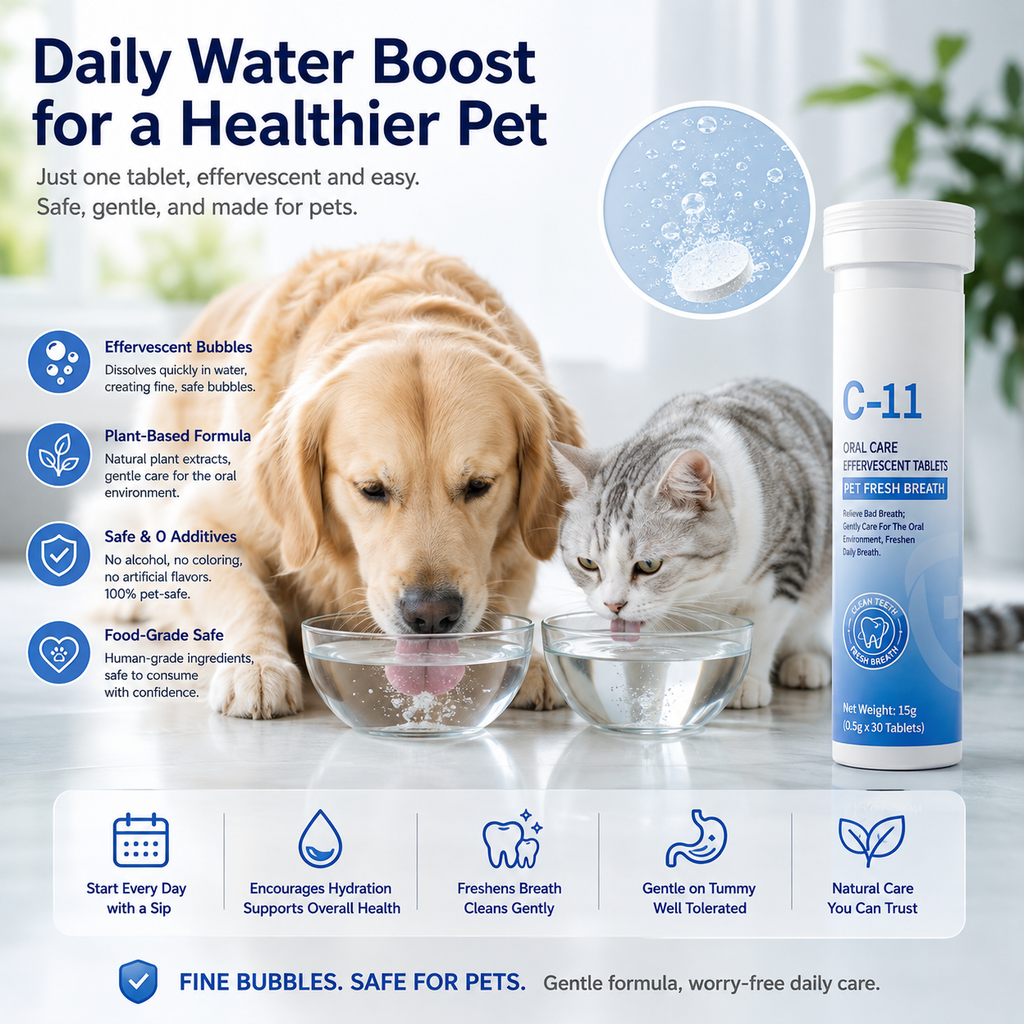 SipSmile – Dental Care Effervescent Tablets for Dogs & Cats