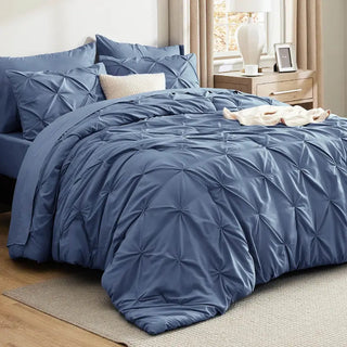 ☁️ CloudPleat – All-Season Pintuck Comforter Set