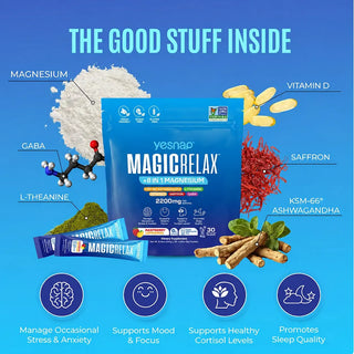 MagicRelax – 8-in-1 Magnesium Curve Lift Drink Mix for Natural Breast Firming & Perkiness Support